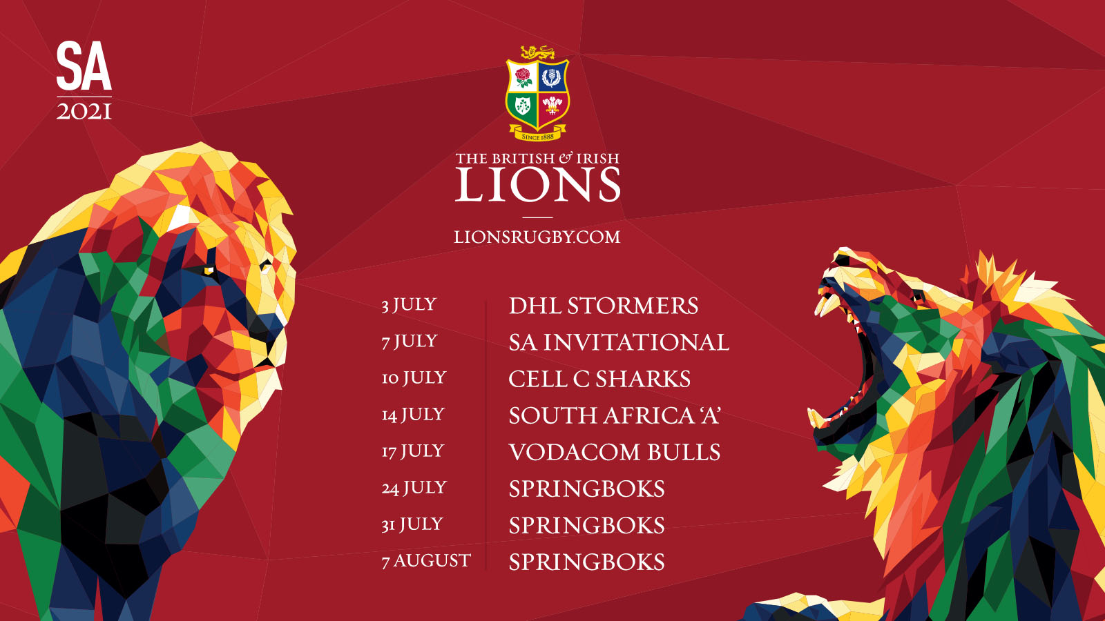 British & irish lions tour: South african selection